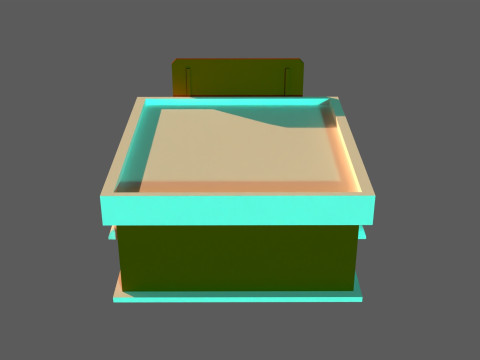 Isometric cafe Modelo 3D