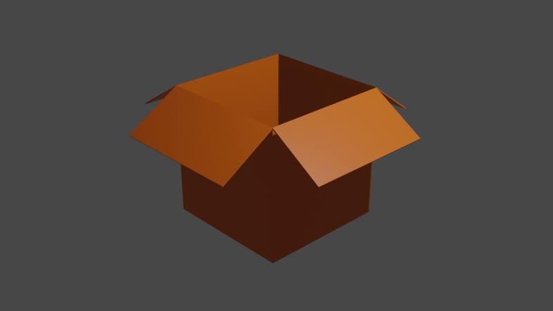 Cartoon box 3Dモデル .c4d .max .obj .3ds .fbx .stl .blend