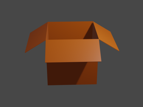 Cartoon box 3Dモデル
