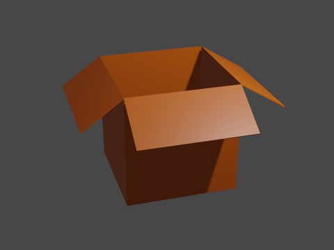 Cartoon box 3Dモデル