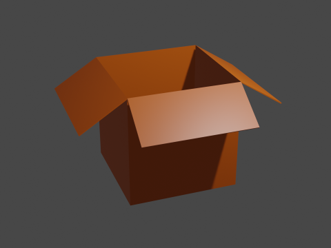 Cartoon box 3Dモデル