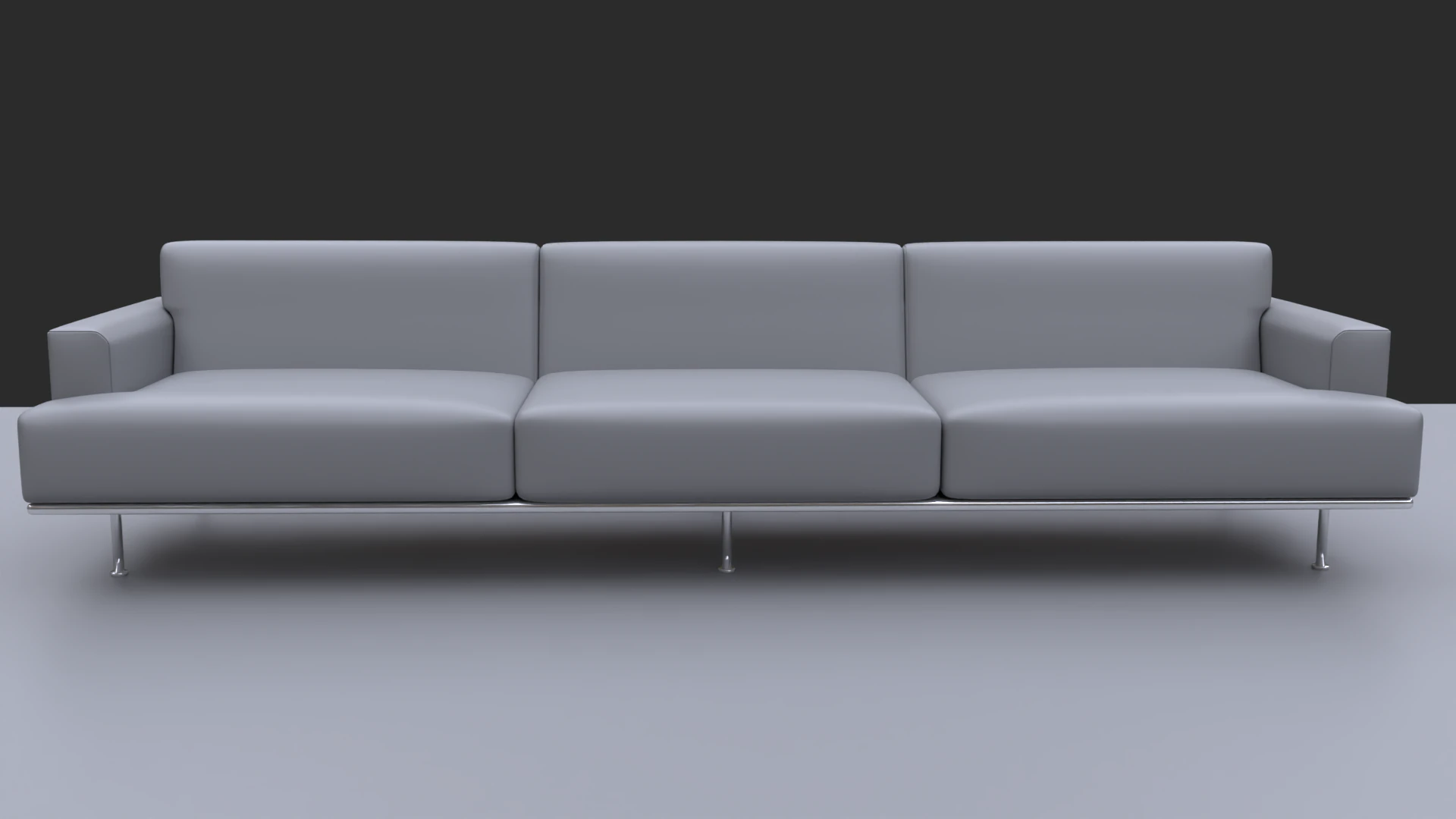 Long sofa 3D Model .c4d .max .obj .3ds .fbx .stl .blend