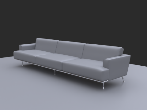Long sofa 3D Model