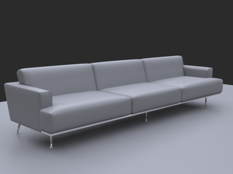 Long sofa 3D Model