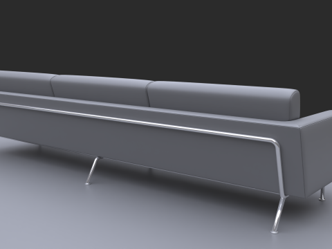 Long sofa 3D Model