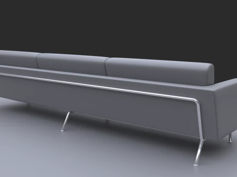Long sofa 3D Model