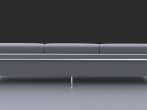 Long sofa 3D Model