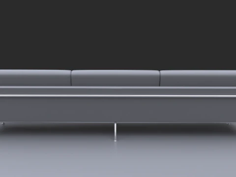 Long sofa 3D Model