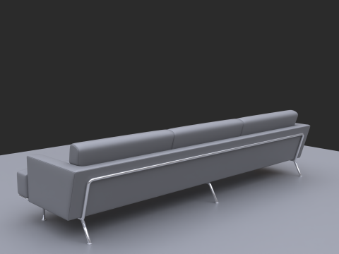 Long sofa 3D Model