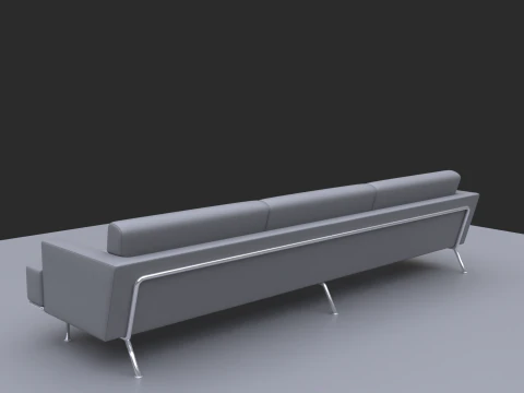 Long sofa 3D Model