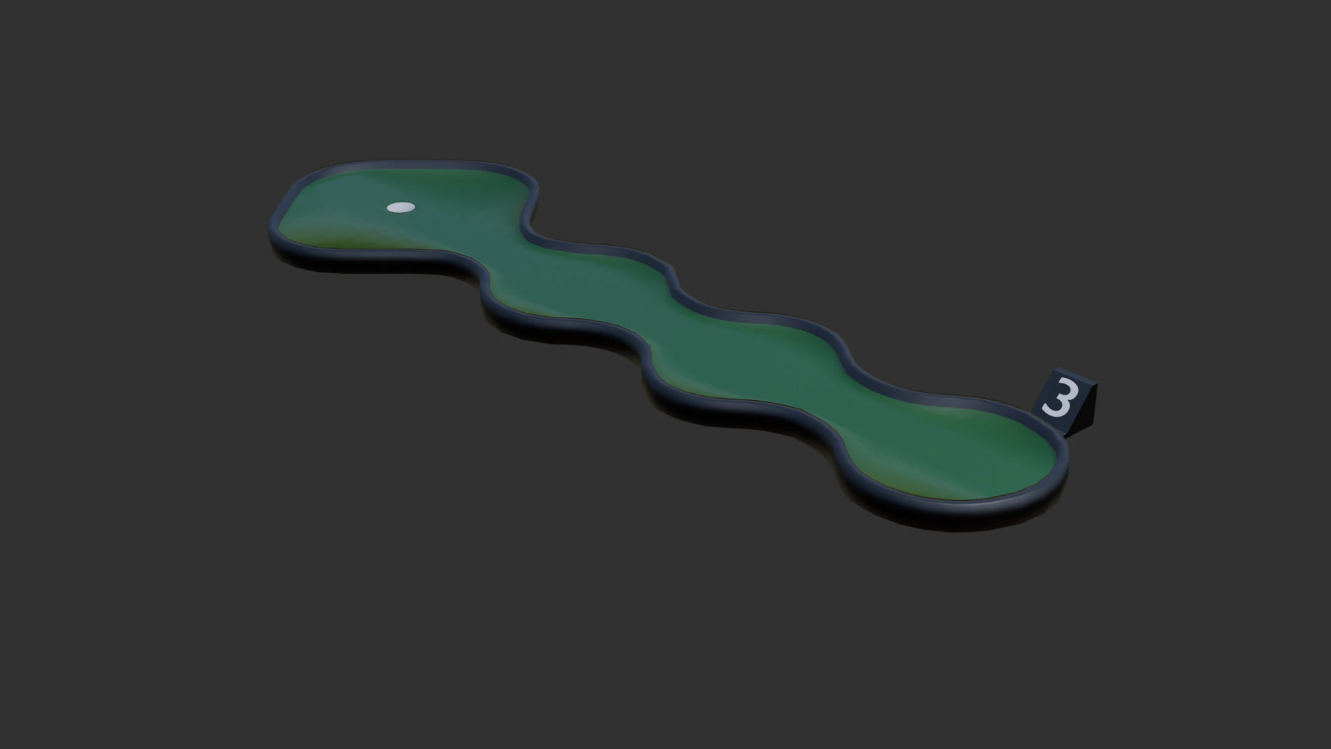 Miniature golf course 1 3D Model .c4d .max .obj .3ds .fbx .stl .blend 