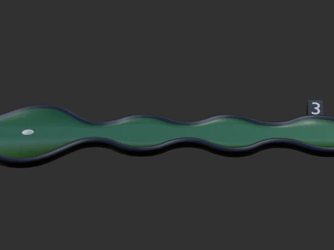 Miniature golf course 1 3D Model