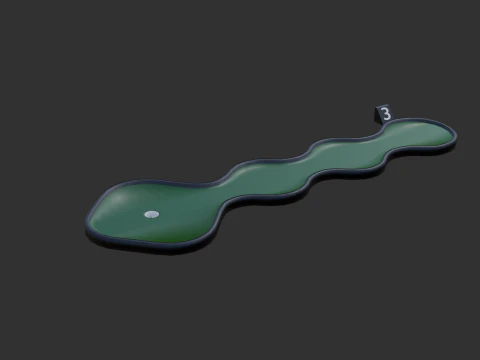 Miniature golf course 1 3D Model
