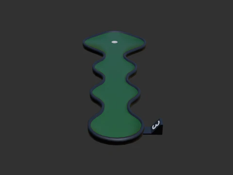 Miniature golf course 1 3D Model