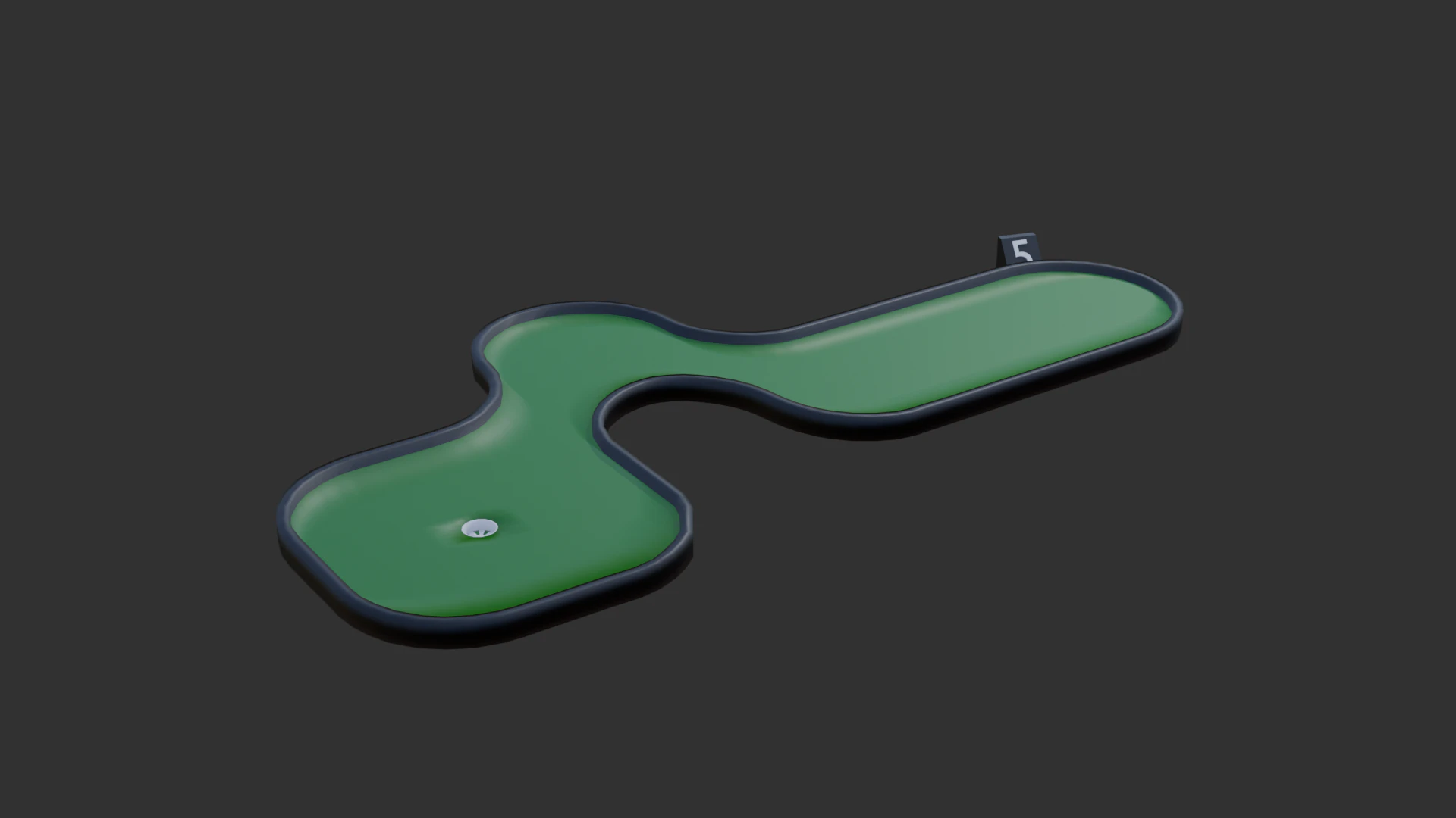 Miniature golf course 2 3D Model .c4d .max .obj .3ds .fbx .stl .blend 