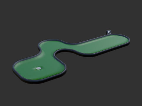 Miniature golf course 2 3D Model