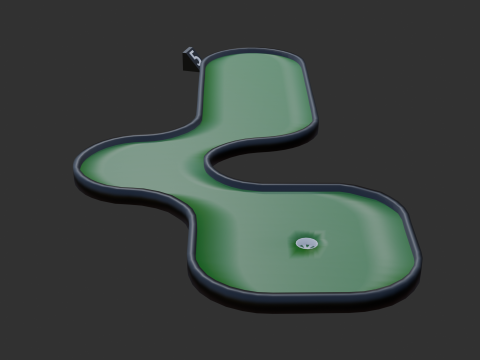 Miniature golf course 2 Model 3D