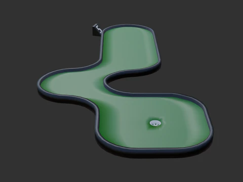 Miniature golf course 2 3D Model