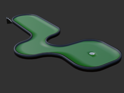 Miniature golf course 2 Model 3D