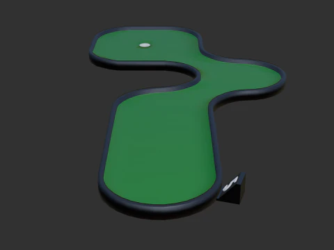 Miniature golf course 2 3D Model