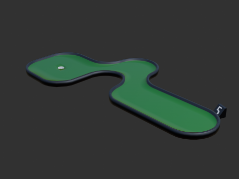 Miniature golf course 2 Model 3D