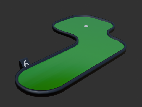 Miniature golf course 3 Modello 3D