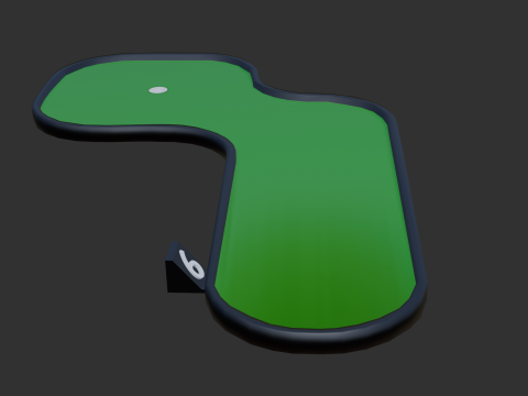 Miniature golf course 3 Modello 3D