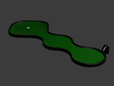 Minyat&uuml;r golf sahası 5 3D Model