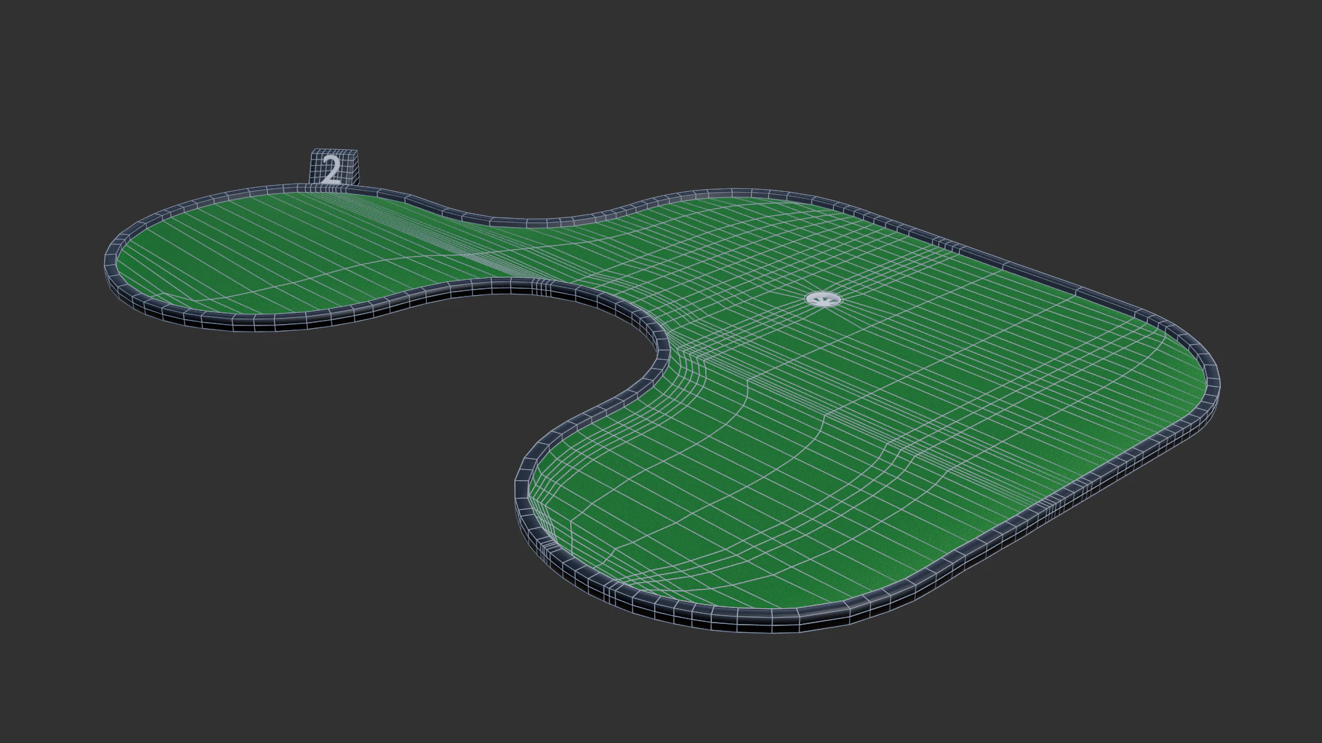 Miniature golf course 6 3D Model .c4d .max .obj .3ds .fbx .stl .blend