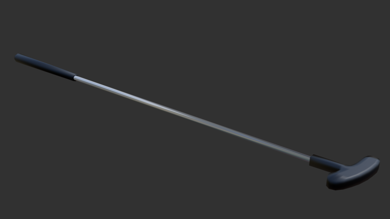 Mini golf stick 3D Model .c4d .max .obj .3ds .fbx .stl .blend