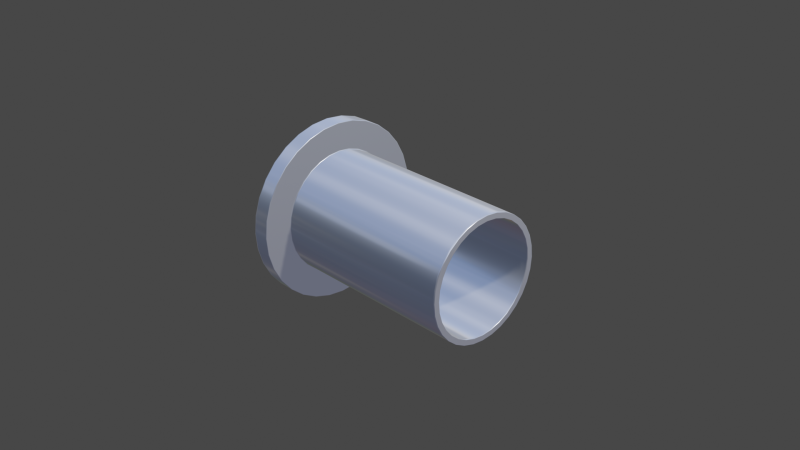 Rivet nut 3D Model .c4d .max .obj .3ds .fbx .stl .blend 