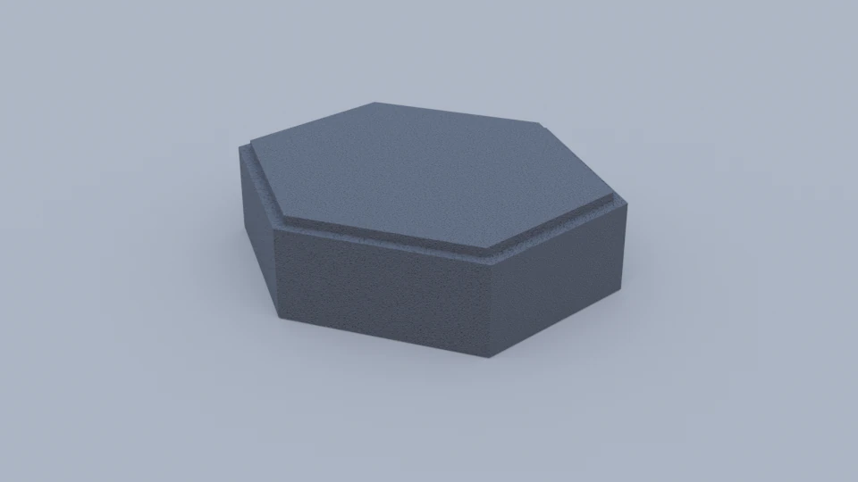 Hexagon paving block 3D Model .c4d .max .obj .3ds .fbx .stl .blend 