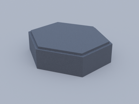 Hexagon paving block 3D Model