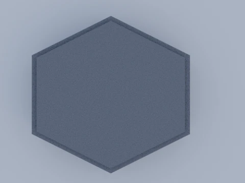 Hexagon paving block 3D Model