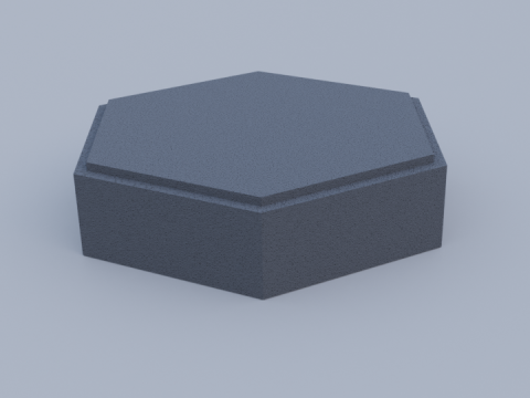 Hexagon paving block 3D 模型