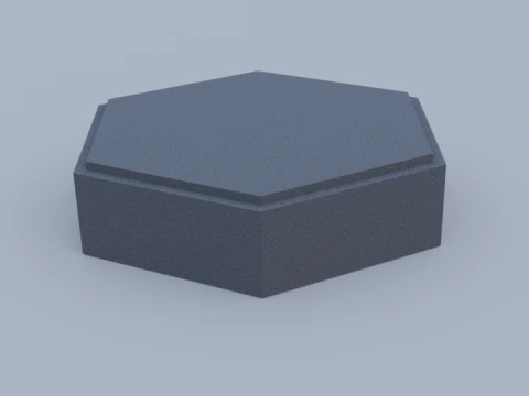 Hexagon paving block 3D Model