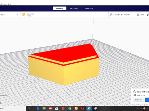 Hexagon paving block 3D Model