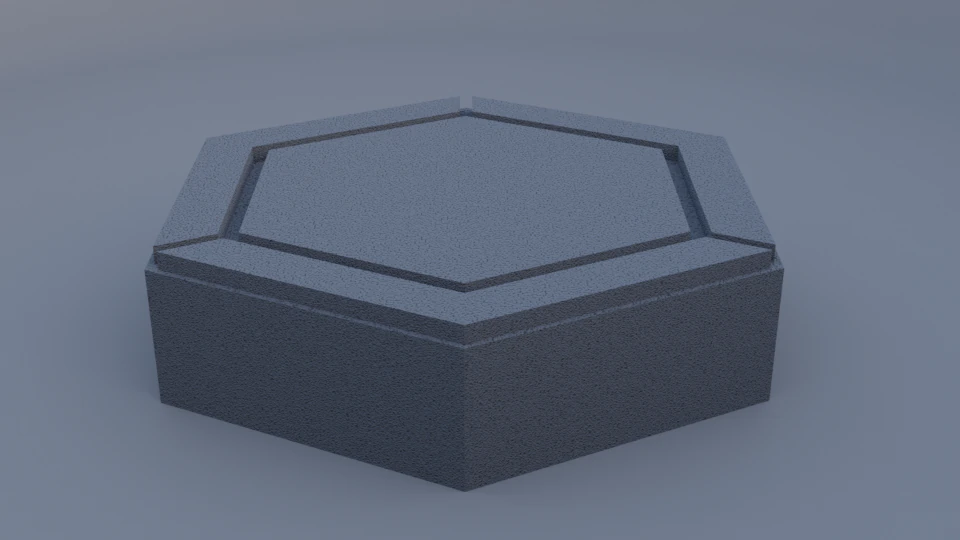 Hexagon paving block modified 3D Model .c4d .max .obj .3ds .fbx .stl .blend 