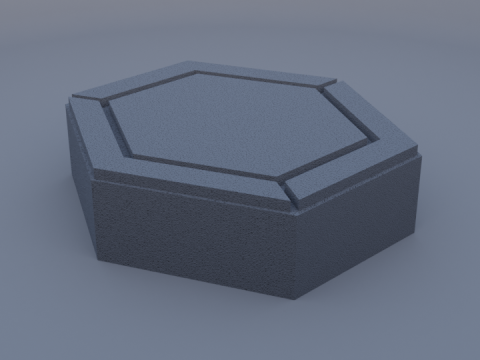 Hexagon paving block modified Modèle 3D