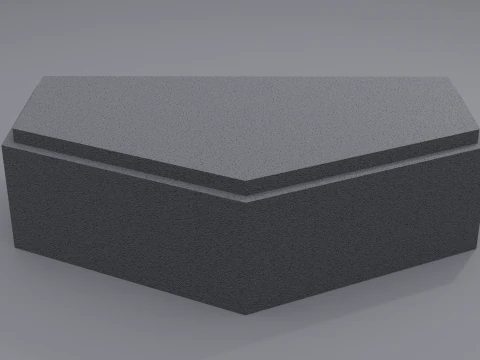 Uskup head paving block 3D Model