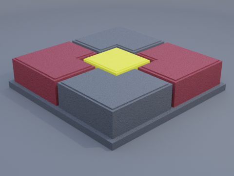 Ubin set paving block 3D Model