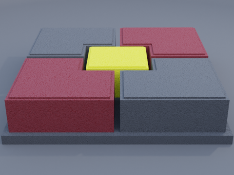 Ubin set paving block 3D Model