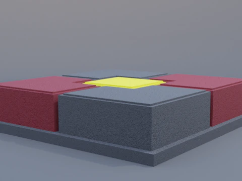 Ubin set paving block 3D Model