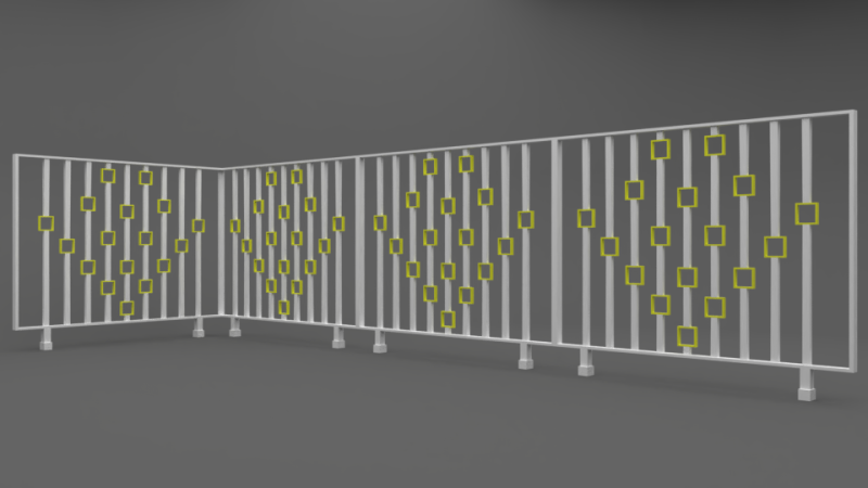 Railing Model 3D .c4d .max .obj .3ds .fbx .stl .blend 