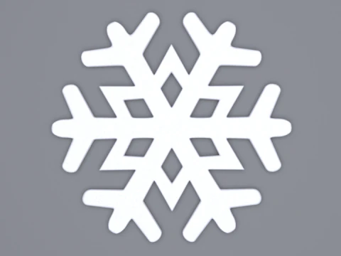 Fiocchi di neve Modello 3D