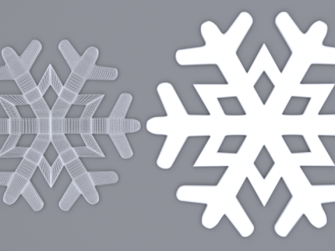 Snowflakes Modello 3D