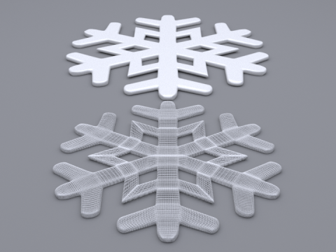Snowflakes Modello 3D