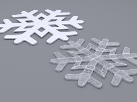 Snowflakes Modello 3D