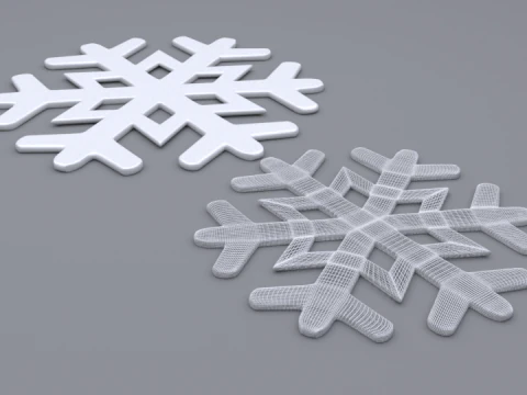 Fiocchi di neve Modello 3D