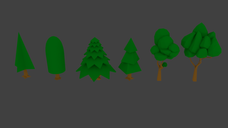 Low poly tree 3D Model .c4d .max .obj .3ds .fbx .stl .blend 